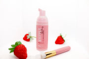 Whipped Strawberry Scented Foaming Lash Cleanser with Brush Duo